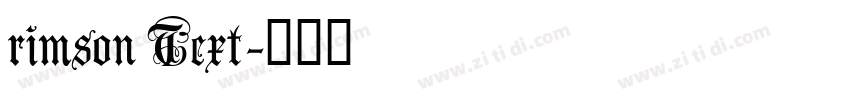 rimson Text字体转换